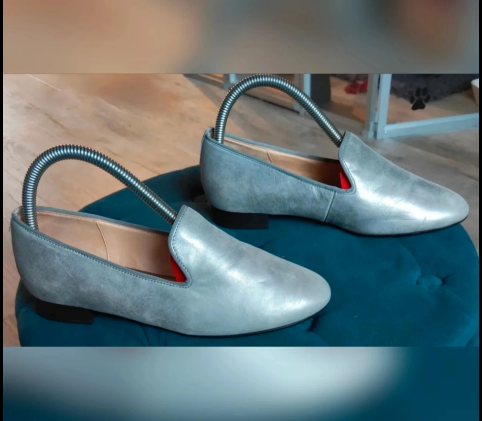 Beautiful metallic gray slip-on/loafers Gabor size 37 – photo 5